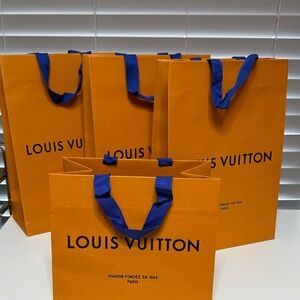 Louis Vuitton Empty Shopping Bags — Set of 4— Authentic LV Packaging”